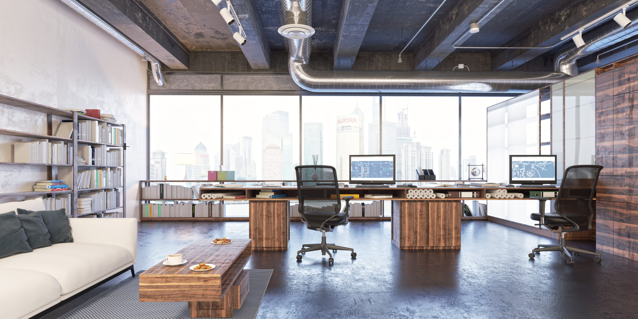 Loft Office Space Design – Planning Interiors, Inc.